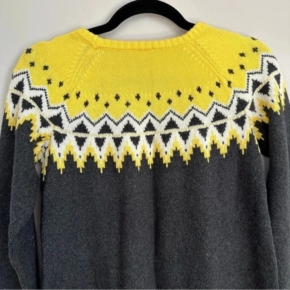 Hanna Andersson Girl's/Kid Wool Blend Gray & Yellow Sweater Dress Sz 150, 12 NWT - Picture 8 of 9